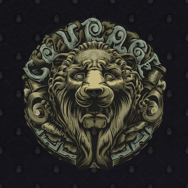 Lion Crest - Courage by RodsArtPortal